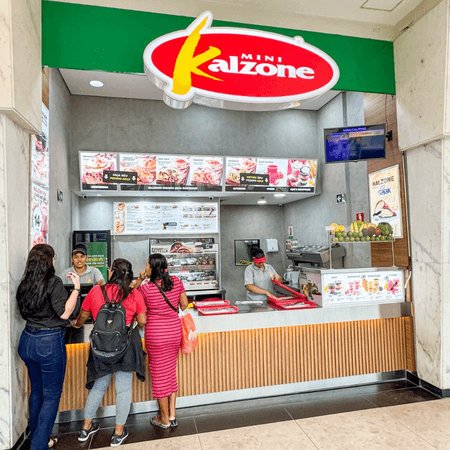 Imagem de interna da loja mini kalzone